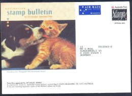 Australia 1996 PS Postal Stationery Cover: Fauna Hund Dog Katze Cat Chats Pets - Roofkatten