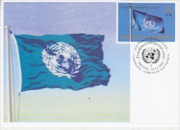 United Nations Vienna 2001 Friedensnobelpreis/ UNO Flag 1v Maximum Card (18902) - Maximumkaarten