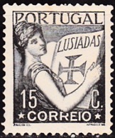 PORTUGAL - 1931,  Lusíadas, Pap. Pontinhado.  D.14.  15 C.  * MH  MUNDIFIL  Nº 517a - Unused Stamps