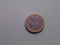 1994 - 10 Shilling / KM 27 ( Uncleaned - For Grade, Please See Photo ) ! - Kenya