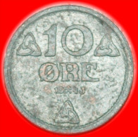 * GERMANY (1941-1945): NORWAY ★ 10 ORE 1943 INFLUX! UNCOMMON! LOW START ★ NO RESERVE! - Norvège