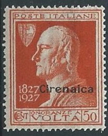 1927 CIRENAICA VOLTA 50 CENT MH * - G068 - Cirenaica