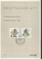 ALEMANIA DOCUMENTO PRIMER DIA BONN EUROPA CEPT 1997 MITOLOGIA - Mitología