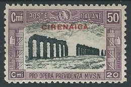 1929 CIRENAICA MILIZIA 50 CENT MH * - G068 - Cirenaica