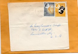 Swaziland Old Cover Mailed To USA - Swasiland (...-1967)