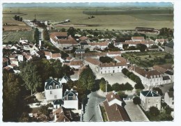 JOLIE CPSM COLORISEE ROISSY EN FRANCE, L'EGLISE, LE CHATEAU, VUE GENERALE, VAL D'OISE 95 - Roissy En France