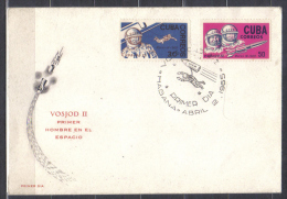 Cuba FDC Mi 1008-1009 Space Astronauts Vostok 2 1965   Unused  RARE - Other & Unclassified
