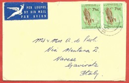 SUDAFRICA - BUSTA VIAGGIATA - 1963 POSTA AEREA - ANN. 1963 - ANN. AL VERSO GAVIRATE (VA) - Cartas & Documentos