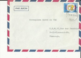 Enveloppe Timbree  Par Avion De LAPPEENRANTA  Finlande   Adressé A Koresponda Servo De UEA --KSM A Clermont Ferrand 63 - Used Stamps
