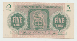 Libya Tripolitania 5 Lire 1943 XF P M3 - Libië