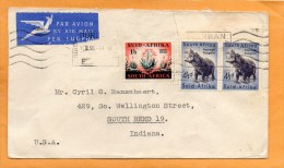 South Africa Old Cover Mailed To USA - Storia Postale