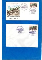 2 Enveloppes 1er Jour : Journée Du Timbre 1971 Nouvelle-Calédonie - Lettres & Documents