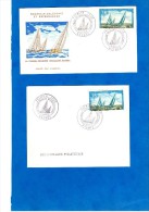 2 Enveloppes 1er Jour : 3e Course Croisiére Wangarei-Nouméa1971 Nouvelle-Calédonie - Storia Postale