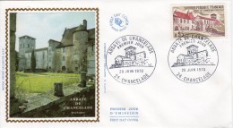 Cachet PJ - Abbaye De CHANCELADE -le 20 Juin  1970- - Abadías Y Monasterios