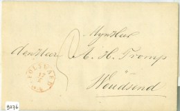 HANDGESCHREVEN BRIEF Uit 1856 Van MAKKUM Via SNEEK Naar WOUDSEND (9276) - Cartas & Documentos