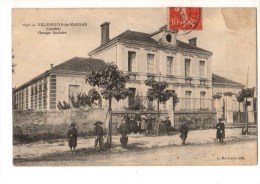 C P A--40--VILLENEUVE DE MARSAN--groupe Scolaire--voir 2 Scans - Villeneuve De Marsan