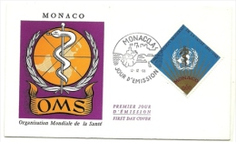 1968 - Monaco 769 O.M.S. -       FDC     16/4M - WHO