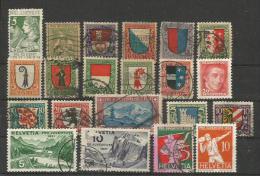 Pro Juventute 21 Briefmarken 1913 - 1932 - Collections