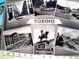 TORINO STAZIONE PORTA NUOVA  VEDUTE VIA ROMA E GIARDINI  N 1955 EP11571 - Transport