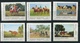 (cl 22 - P24) Argentine ** N° 1640 à 1644 + 1787 (ref. Michel Au Dos) - Tableaux : Chevaux - Unused Stamps