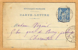 Carte Lettre Entier Postal - Kaartbrieven