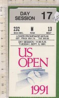 PO9121C# BIGLIETTO US OPEN TENNIS 1991 - NEW YORK - Otros & Sin Clasificación