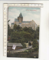 PO9352C# GERMANIA - GERMANY - SCHWARZENBERG - SCHLOSS - FERROVIA - TUNNEL - Acquerellata  No VG - Schwarzenberg (Erzgeb.)