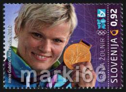Slovenia - 2012 - Urska Zolnir, Slovenia 12th Gold Olympic Medal Prize Winner - Mint Stamp - Slovénie