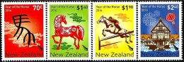 New Zealand - 2014 - Lunar New Year Of The Horse - Mint Stamp Set - Neufs