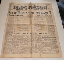 Journal Temps Présent Du 14 Octobre 1938, Numéro Spécial. - Français