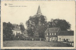 Ohain    L'Eglise Et Le Pavé Vers " Le Lion "  -   1950 Naar Lombardzijde - Lasne