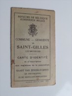 Carte D´Identité Eenzelvigheidskaart België Saint-Gilles 1936 ( Félix Marie Malines 19 Jan 1847 / Details Zie Foto ) ! - Non Classés