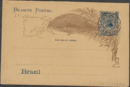 O) 1898 BRAZIL, POSTAL STATIONARY SAO PAOLO, 4A SECCIóN CIRCULAR DATED CANCEL. SG28, TYPE A, XF - Lettres & Documents