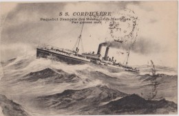 Cpa,1920,paquebot De Messageries Maritimes,ss Cordillère - Steamers