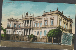 O) 1914 BRAZIL, POSTAL CARD MANAUS, JUSTICE PALACE, USED TO AUSTRIA, XF - Briefe U. Dokumente