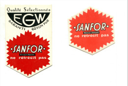 Etiquettes Sanfor (lot De 2) - Paperboard Signs