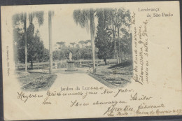 O) 1901 BRAZIL, SAO PAOLO, POSTCARD JARDIM DE LUZ, TO PASSAU GERMANY XF - Brieven En Documenten