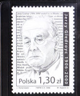 Poland 2006 Jerzy Giedroyc Literacy Magazine Editor MNH - Neufs