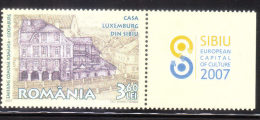 Romania 2007 Casa Luxembourg Sibiu MNH - Unused Stamps