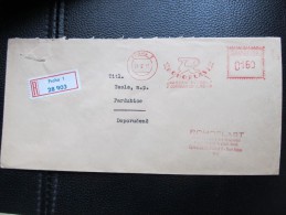 BRIEF Frankotype Freistempel Postfreistempel 1966 ROHOPLAST /// U7600 - Cartas & Documentos