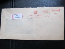 BRIEF Frankotype Freistempel Postfreistempel  1967 Odbyt Armatur  /// U7602 - Storia Postale