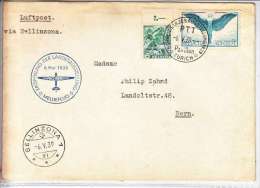 LETTRE AVIATION-AFFRANCHISSEMENT DIVERS-CACHET  DU VOL PRO AERO DE 1939- - Primi Voli