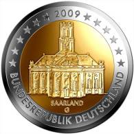 ALEMANIA  2€  2.009  2009  SC/UNC  BIMETALICA  J   "SAARLAND"    DL-8882 - Germany