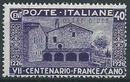 1926 OLTRE GIUBA S. ANTONIO 40 CENT MNH ** - G133 - Oltre Giuba