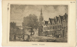 Haarlem Burgval No 65  Artist Signed P. Mallhes  Edit W. De Haan Utrecht - Haarlem
