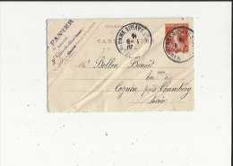 Carte Lettre Petit Format De Exp:Mr Favier Industriel  St Julien Maurienne73 Adres Mr Bollon Bois A Cognin 73) Voir Scan - Cartes-lettres