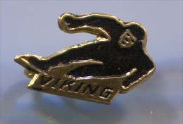 FIGURE SKATING - VIKING, Vintage Pin, Badge - Eiskunstlauf