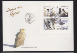 Suède YV 1829/2 FDC 1994 WWF Oiseaux De Mer - FDC