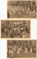 Bilzen : Praalstoet Der Jubelfeesten Van OLV. Van Bijstand 1938 --- 3 Kaarten - Bilzen