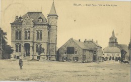 Wellin.  -   Grand'Place.  Hôtel De Ville  église. - Wellin